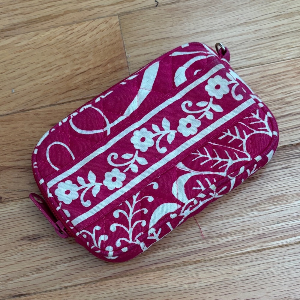 Vera Bradley Twirly Birds zip card case